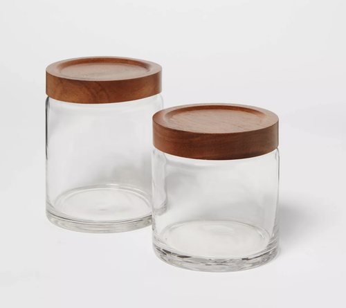 Canister Acacia/Glass Medium – Threshold