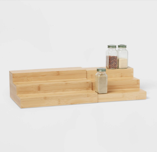 Bamboo Expandable Spice Rack