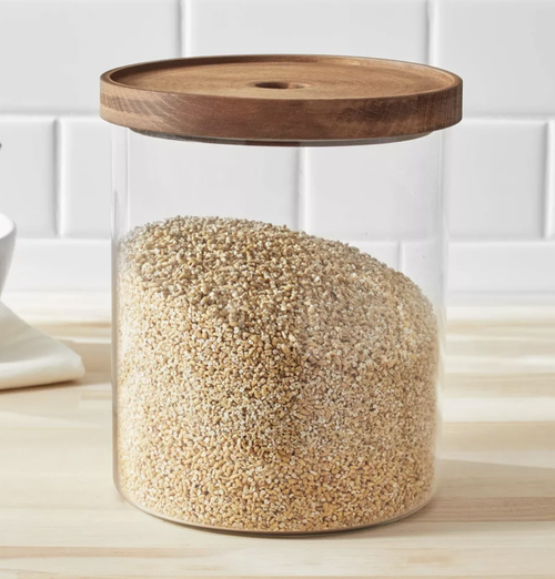 105oz Glass Storage Canister with Wood Lid – Threshold