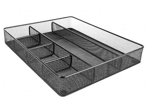 Simple Houseware Clear Plastic Desk Drawer Organizers 6 Pack