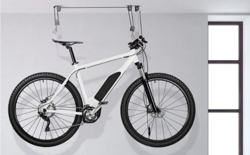 Single Ceiling Hoist Bike Storage
