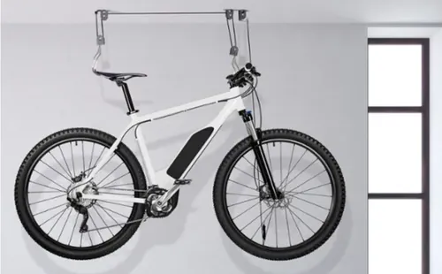 Single Ceiling Hoist Bike Storage